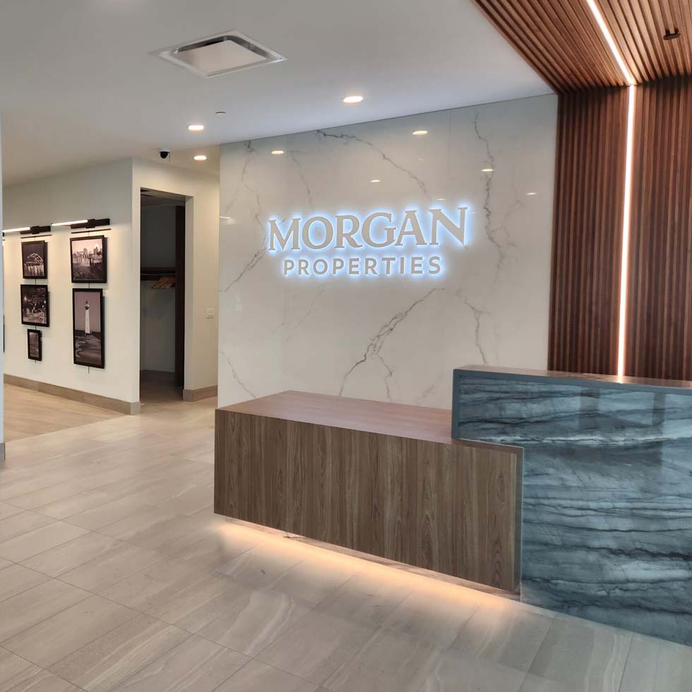 Modern commercial interior wired by C.M. Armitage